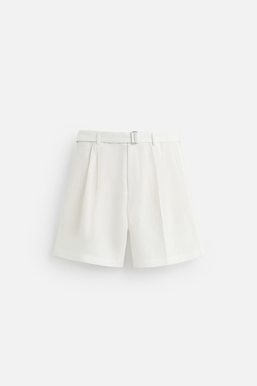 100% LINEN BERMUDA SHORTS WITH BELT - Zara фото 17