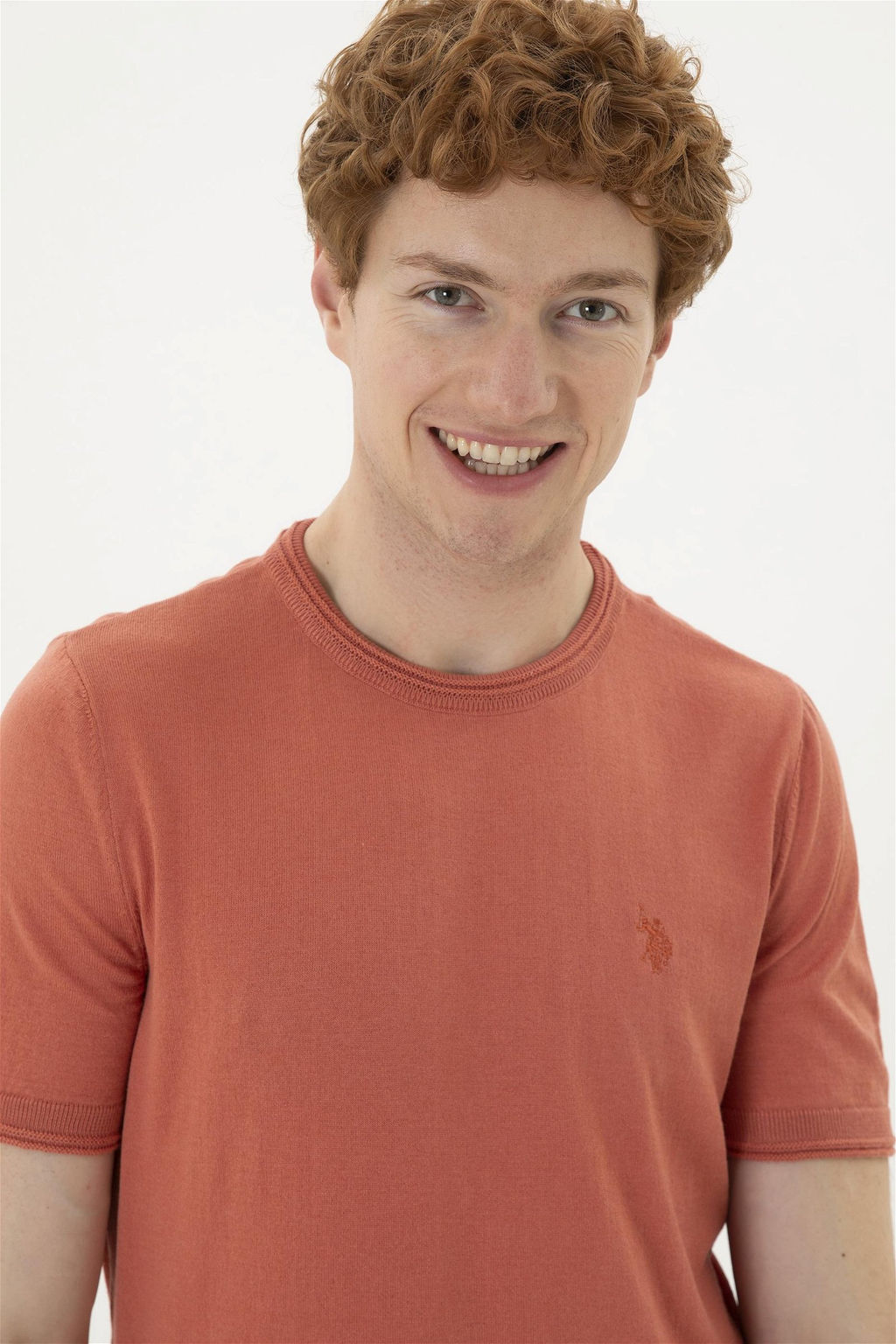 Мужской пудровый свитер - U.s. polo assn фото 2