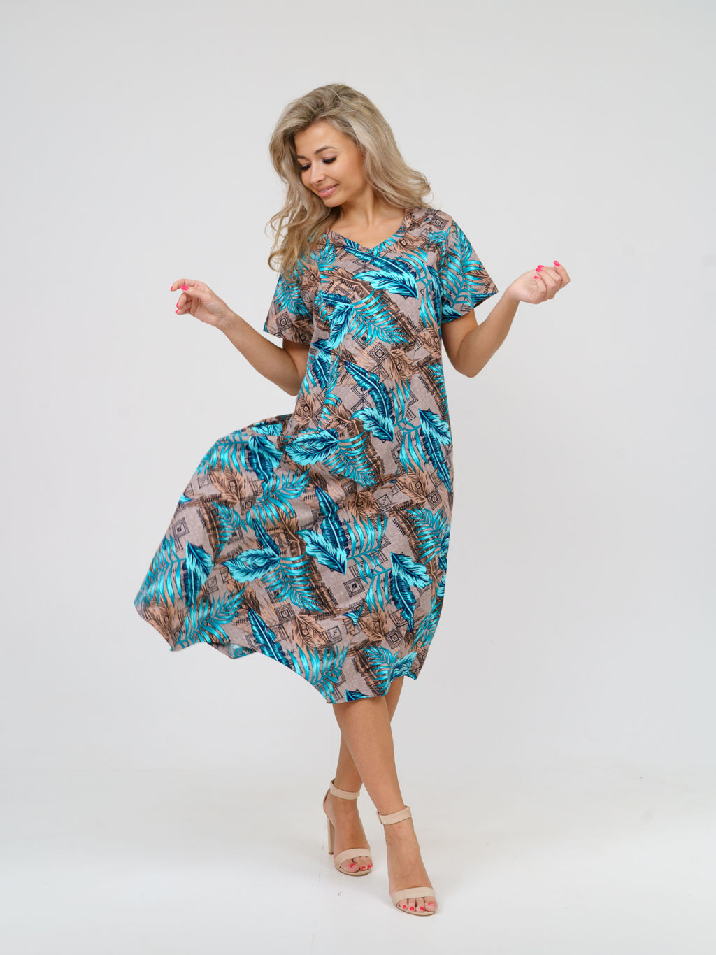 908 Платье "Бежевый"