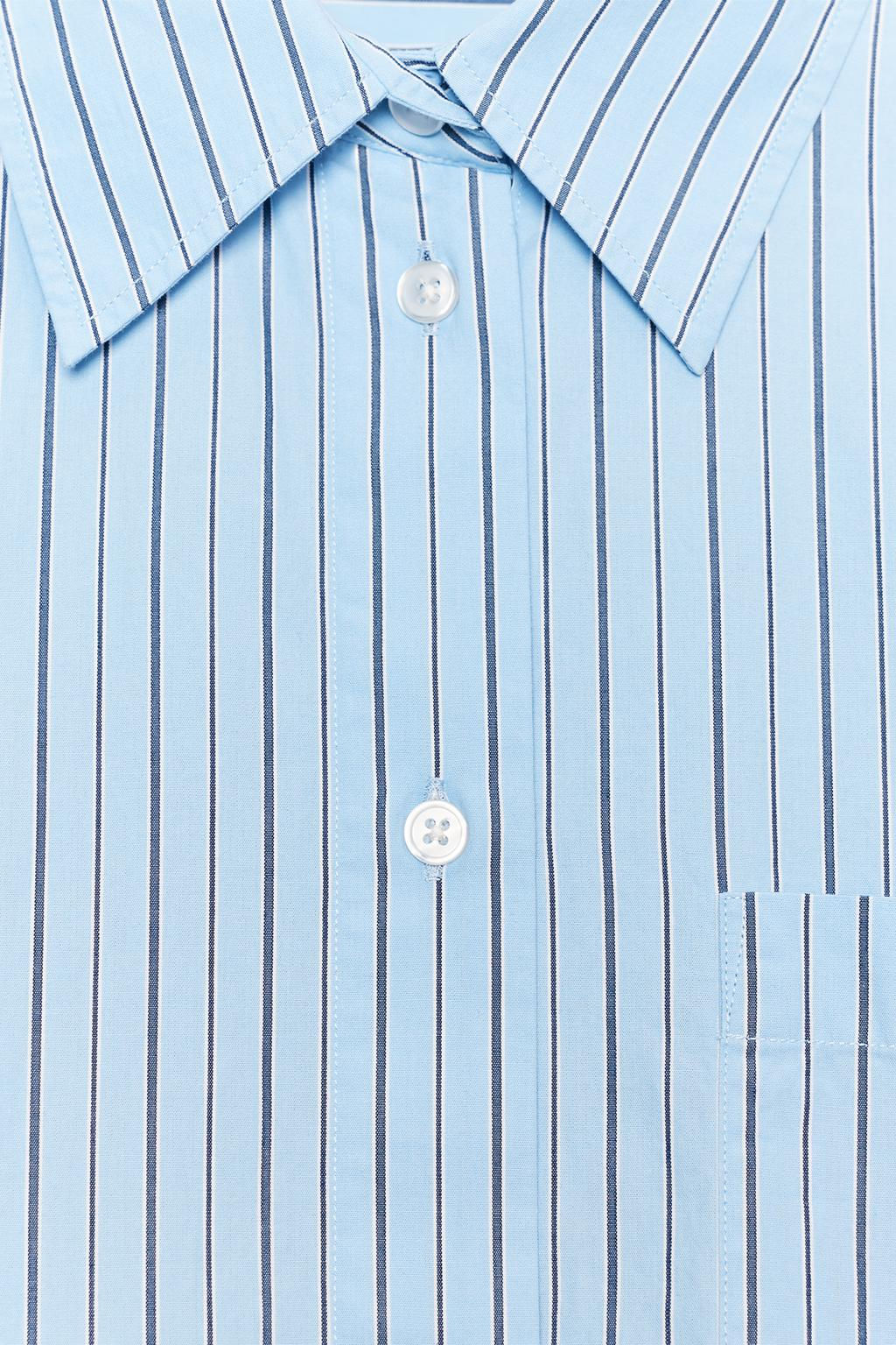OVERSIZE STRIPED POPLIN SHIRT - Zara фото 11