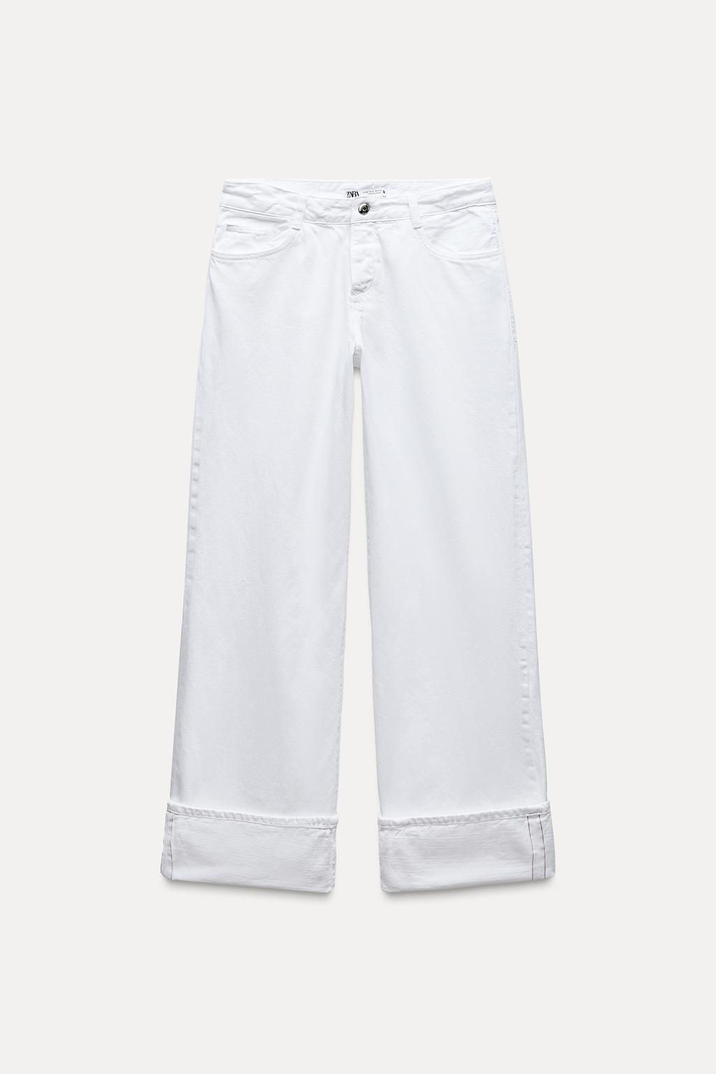 Z1975 SELVEDGE LOOSE WIDE-LEG MID-WAIST JEANS - Zara фото 2