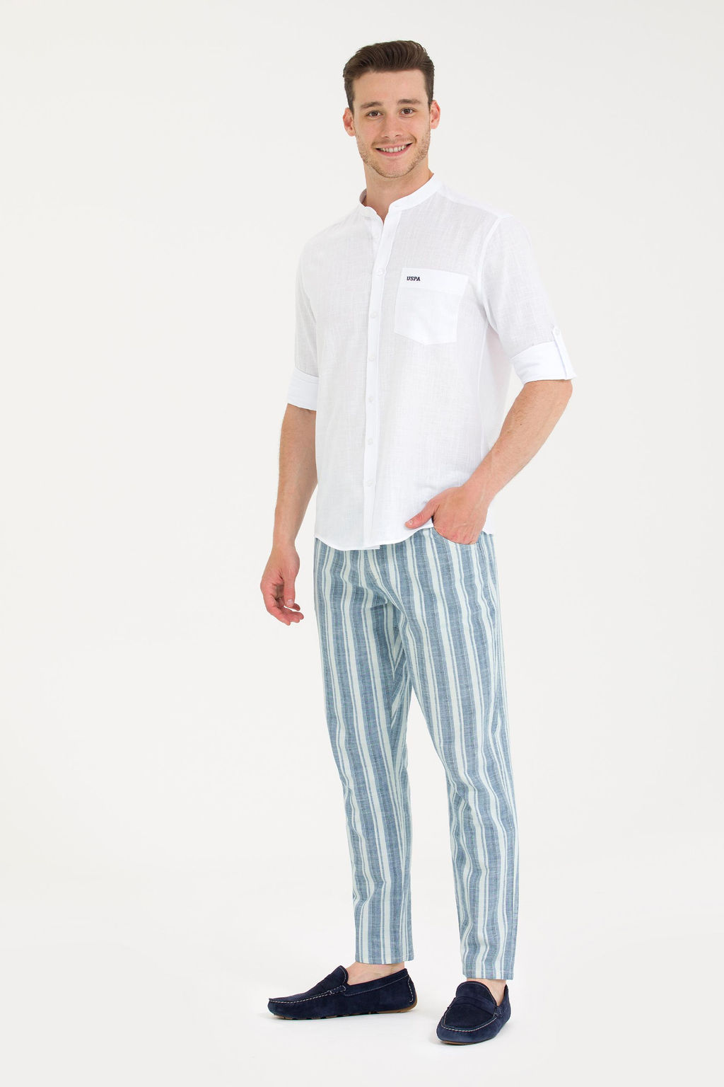 U. S. Polo Assn Мужские голубые джинсовые брюки - U.s. polo assn фото 3