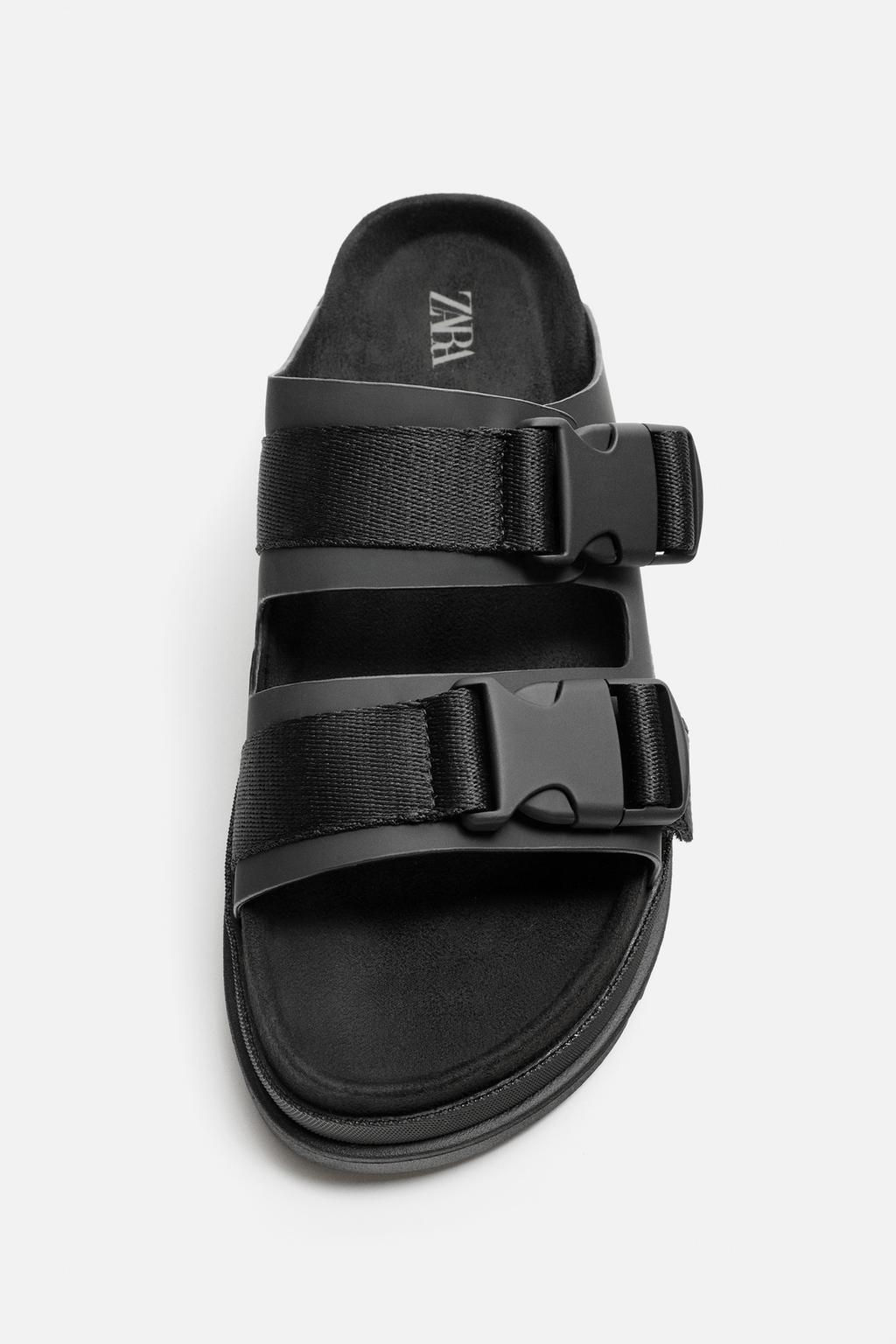 DOUBLE STRAP CHUNKY SANDALS - Zara фото 5