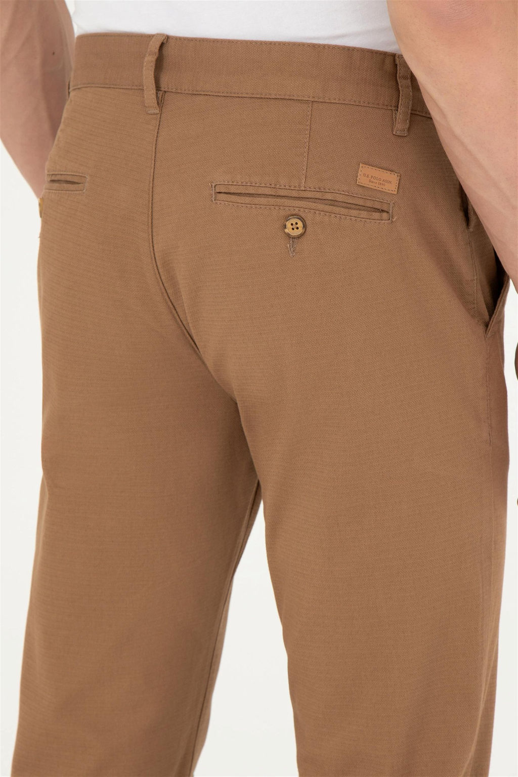 U. S. Polo Assn / Мужские брюки светло-коричневого цвета из плотной ткани/чиносы - U.s. polo assn фото 7