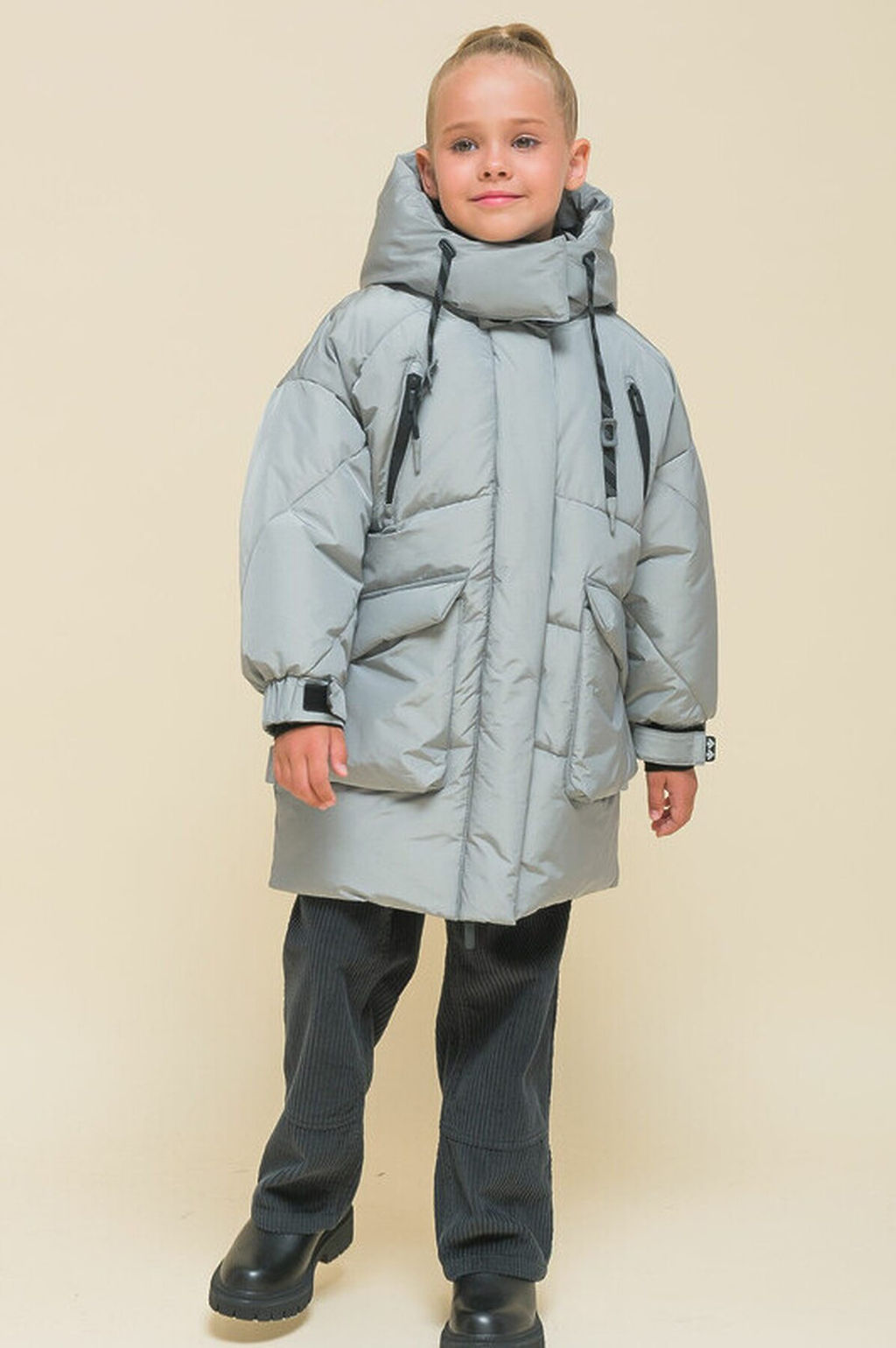 PELICAN, пальто для девочек, Серый