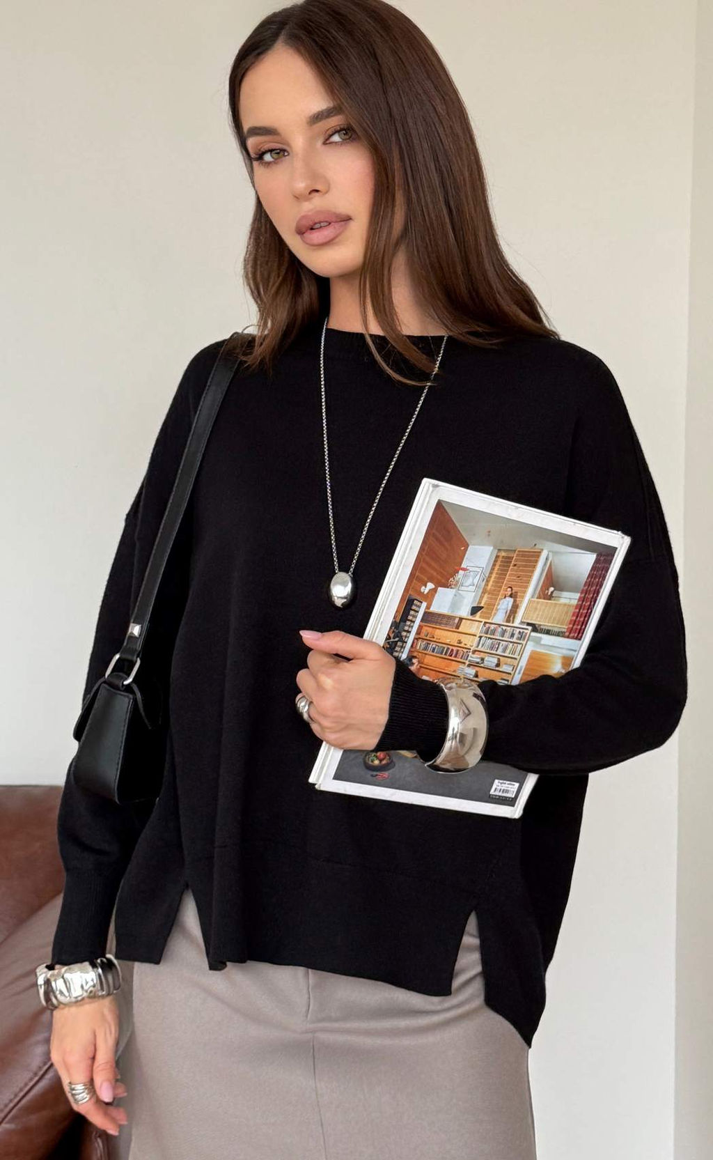 Джемпер F522-15120 black - Fine joyce фото 2