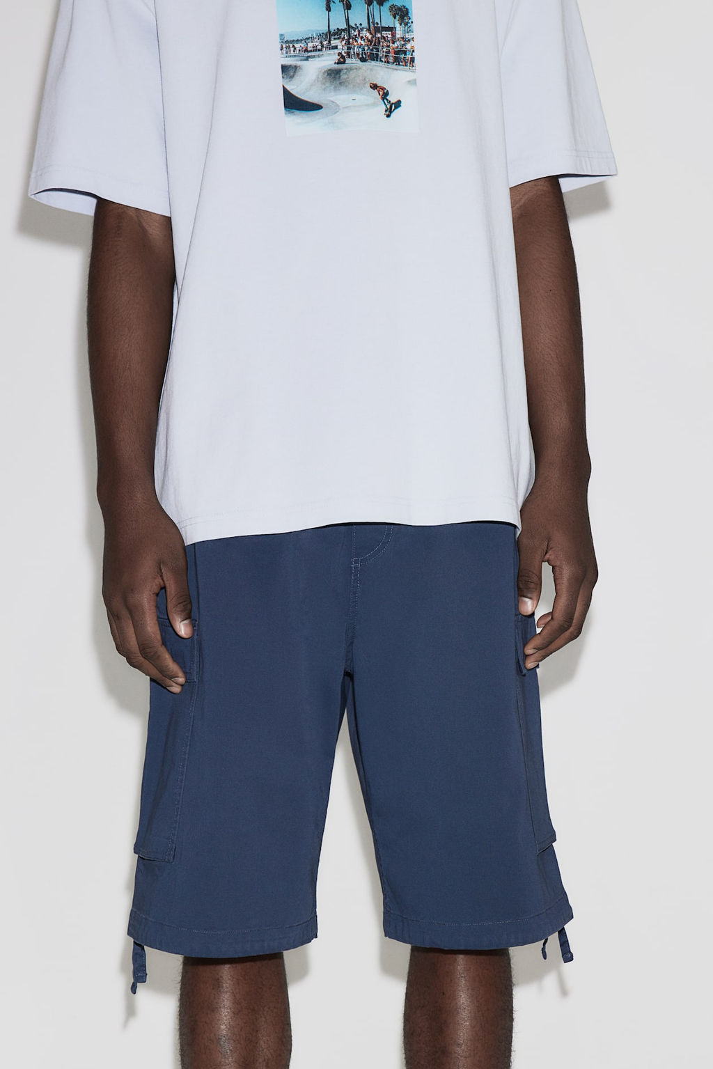 Bermudas cargo de sarga Loose Fit - H&m фото 2