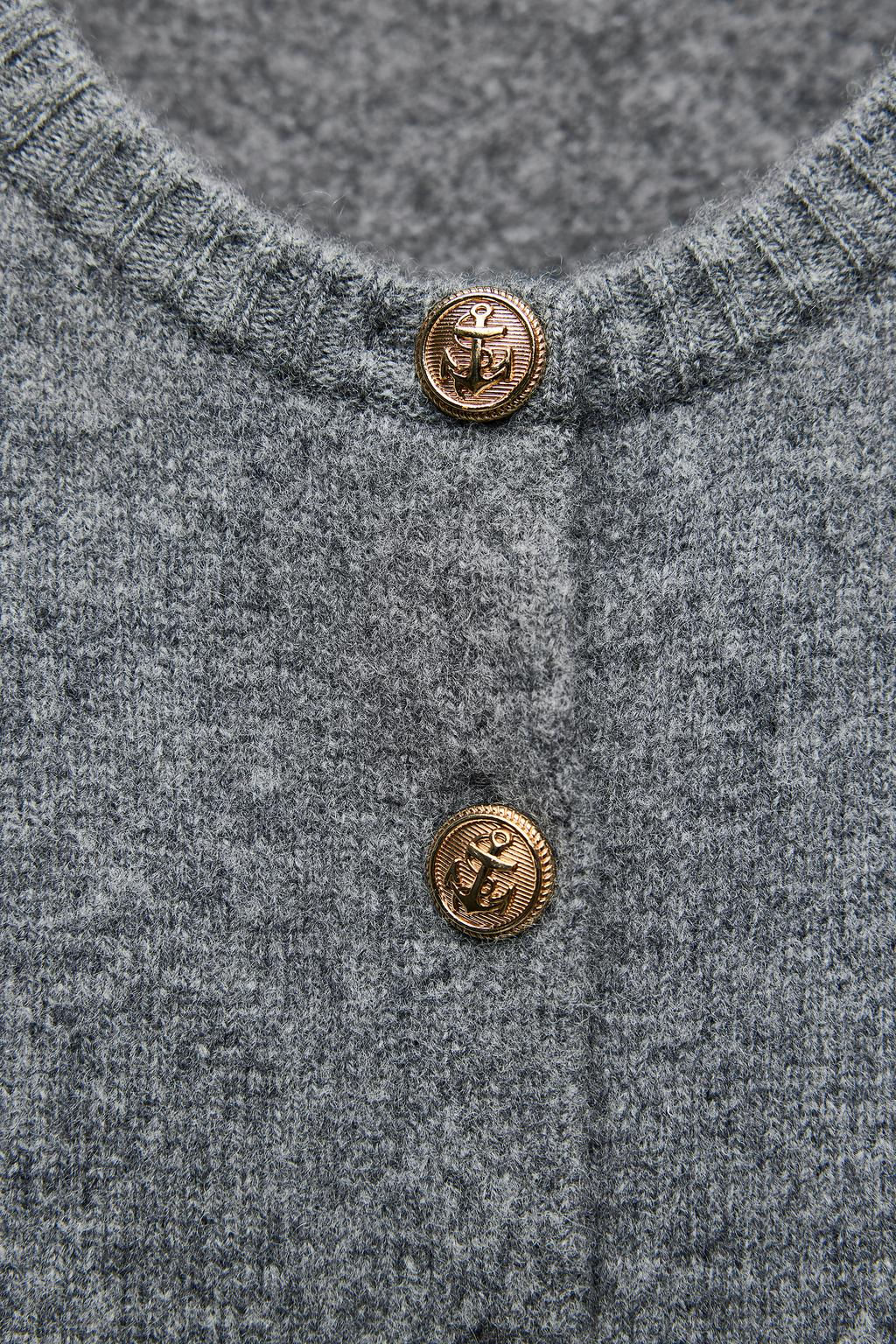 100% WOOL KNIT WAISTCOAT - Zara фото 5