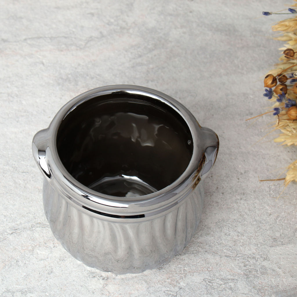 Кашпо / 202Q /уп 12/120/серебро - Галеонтрейд фото 6