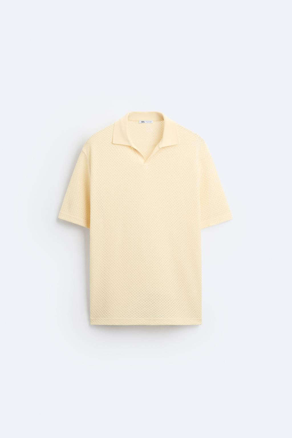 TEXTURED POLO SHIRT - Zara фото 22
