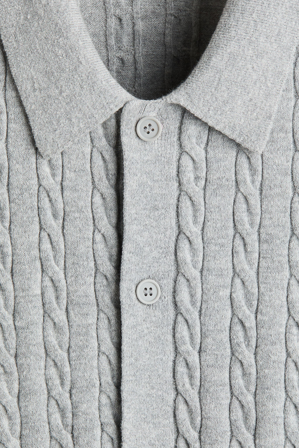 Regular Fit Cable-knit shirt - H&m фото 5