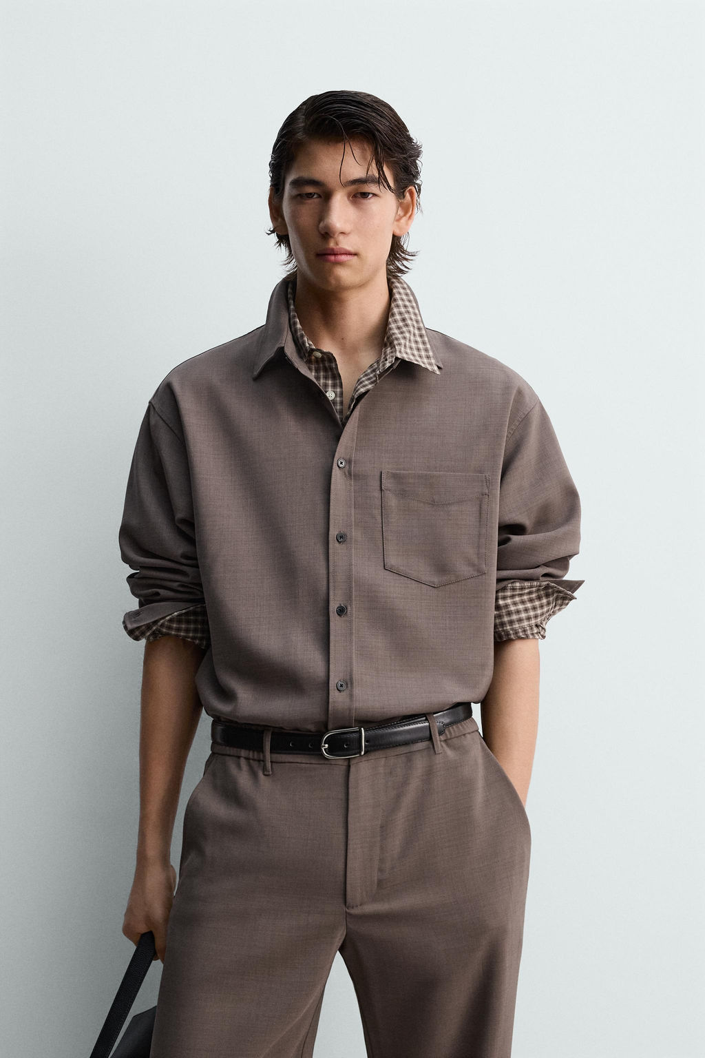 CAMISA RELAXED FIT / Marr?n - Zara фото 2