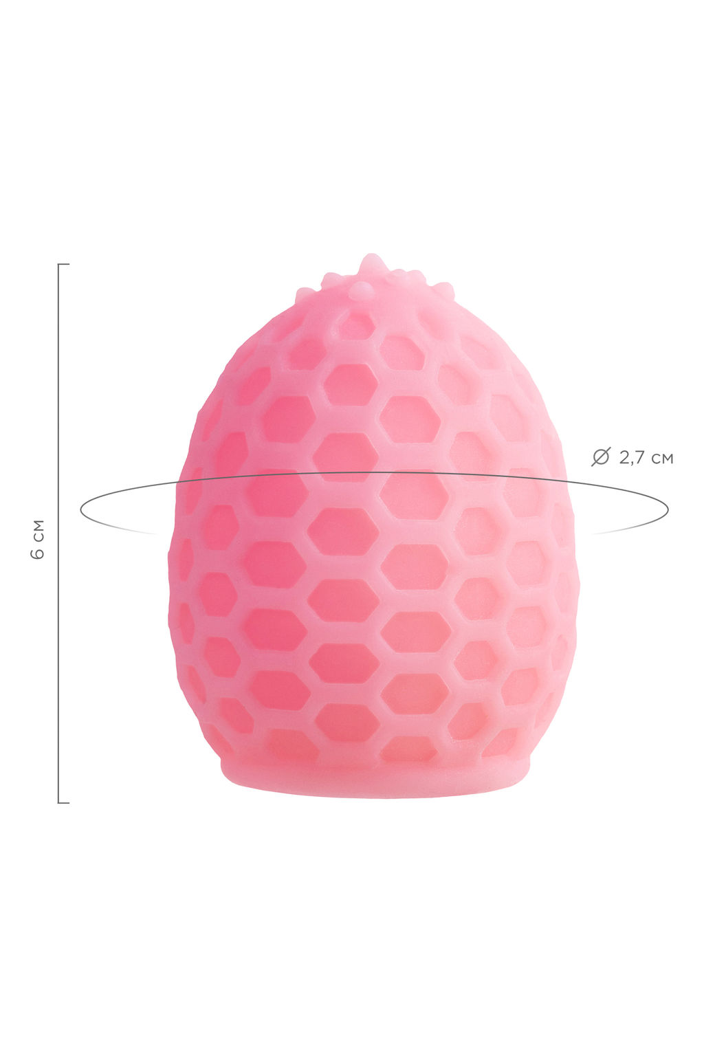 Мастурбатор A-Toys Pufl, розовый, ТРЕ, 6 см 2,7 см - Toyfa фото 11