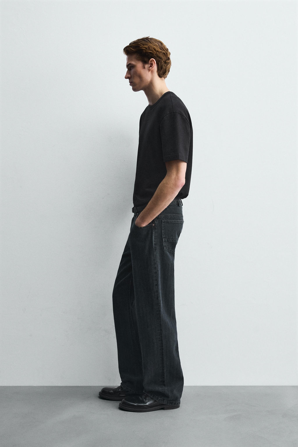 TEXTURED STRIPE JEANS - Zara фото 4