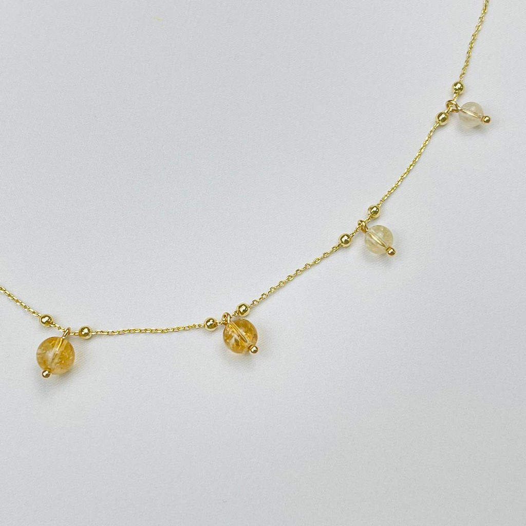 Колье на цепочке с Цитрином - Радуга самоцветов фото 2