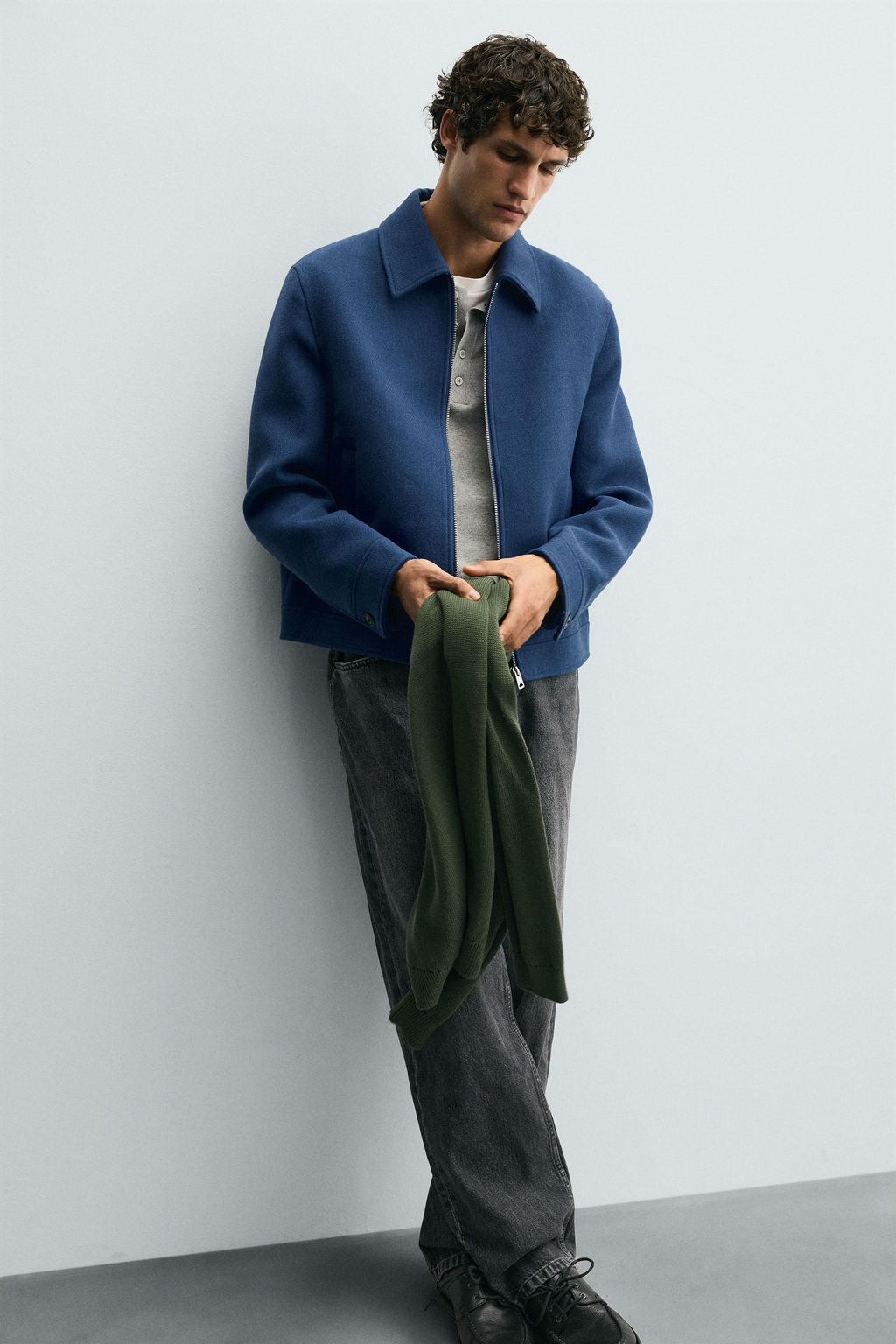 ZIP-UP WOOL EFFECT JACKET - Zara фото 7