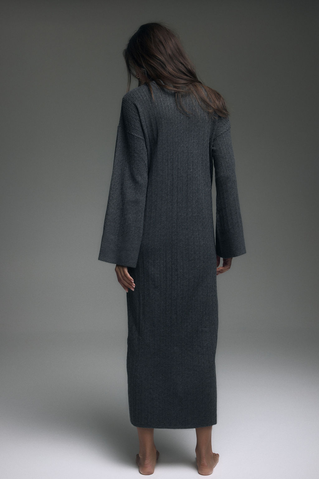 Vestido en punto trenzado - H&m фото 8
