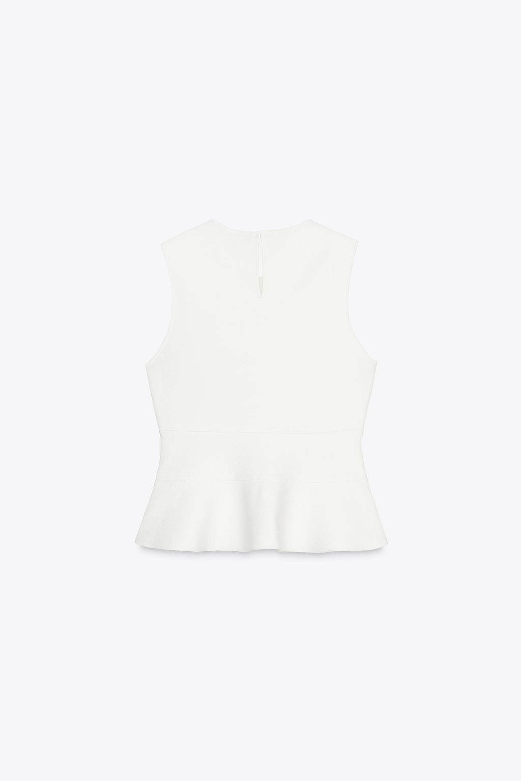 KNIT PEPLUM TOP WITH TIES - Zara фото 26