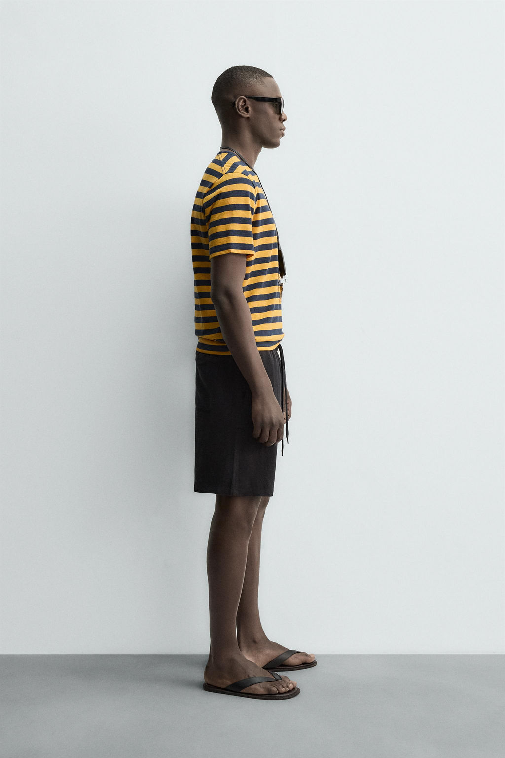 CAMISETA LINO - ALGOD?N RAYAS / rayas - Zara фото 4