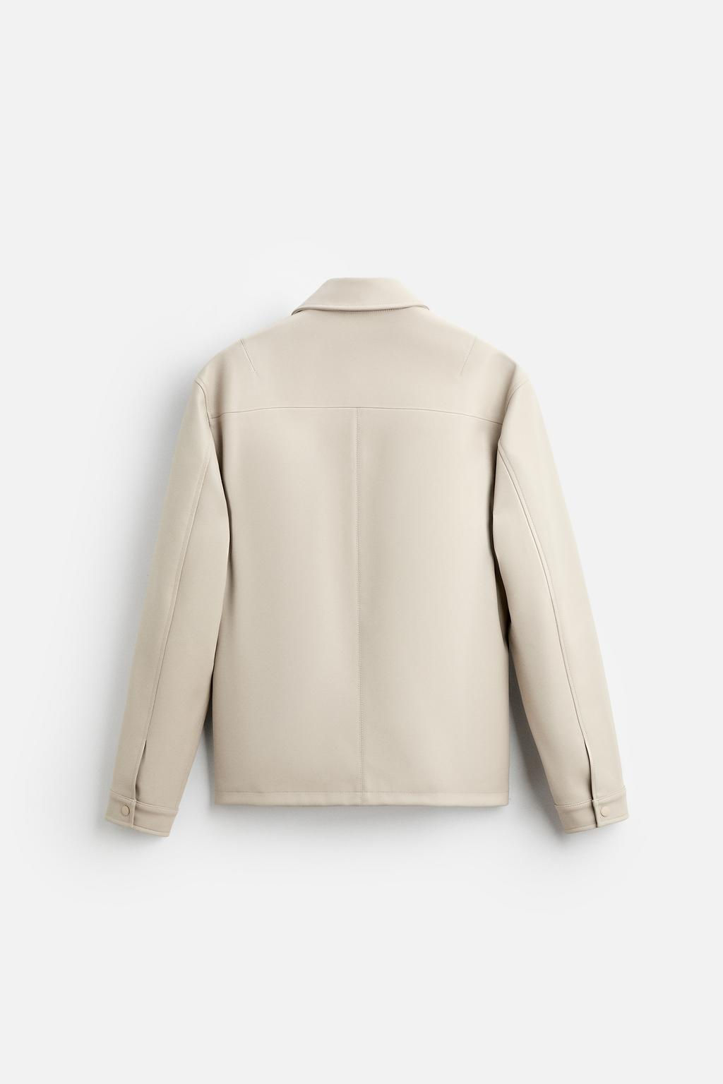 LEATHER EFFECT JACKET - Zara фото 8