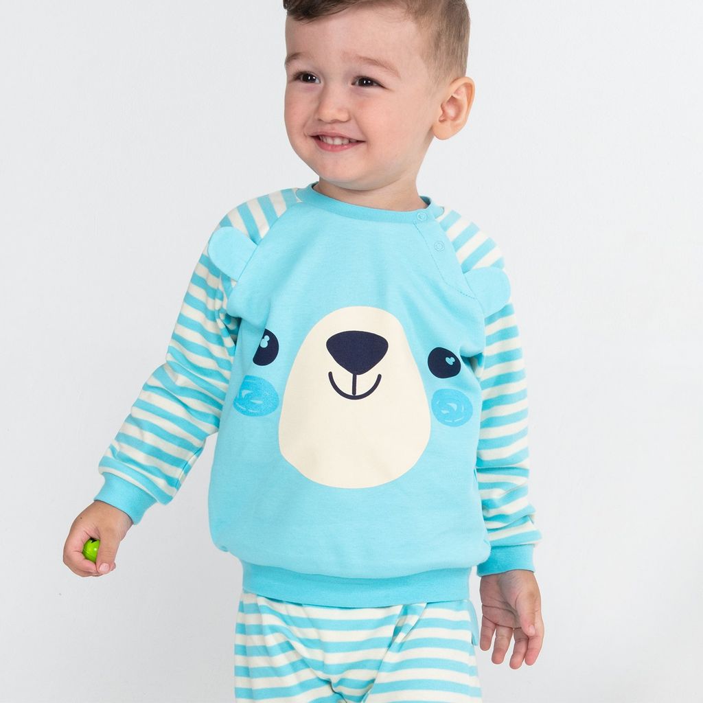 CRB wear/CWNB 62832-43-285 Джемпер для мальчика, голубой-экрю/Ex.Cherubino