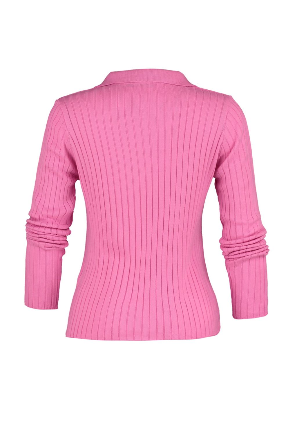 Pembe Kol Ucu Detayl? Polo Yaka Triko Kazak TWOAW21KZ1113