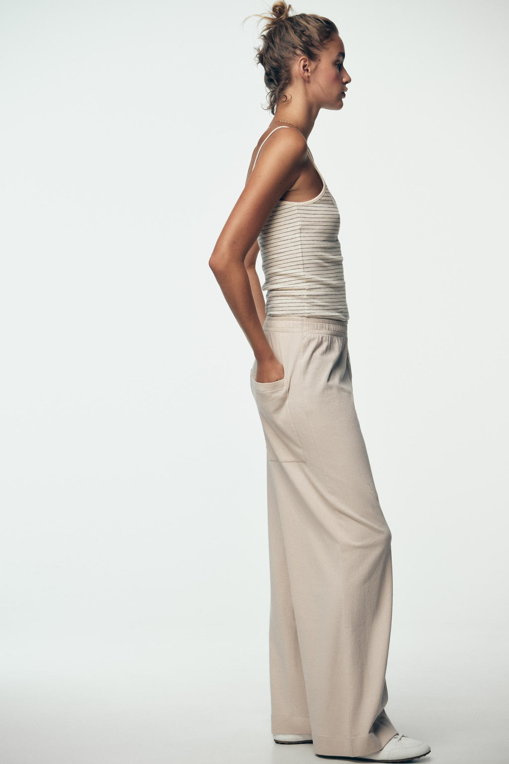 RUSTIC STRAIGHT-LEG TROUSERS - Zara фото 8