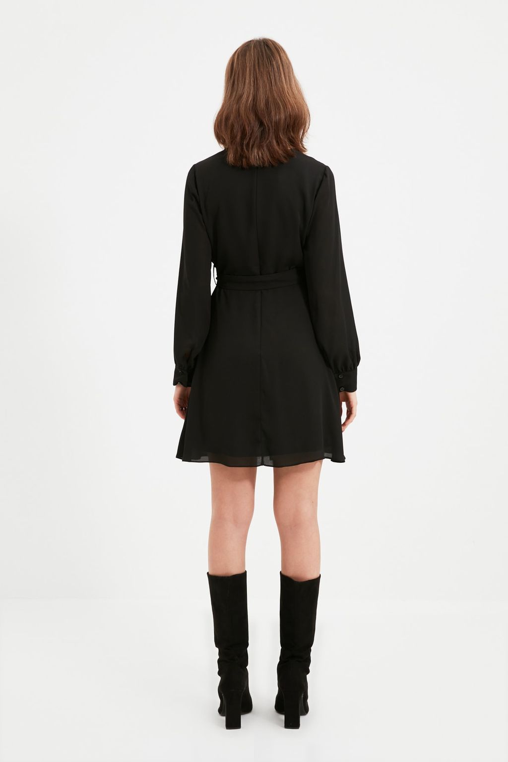 TRENDYOLMILLA Cok Renkli Duz Dokuma Elbise TWOAW22EL0691  фото 10