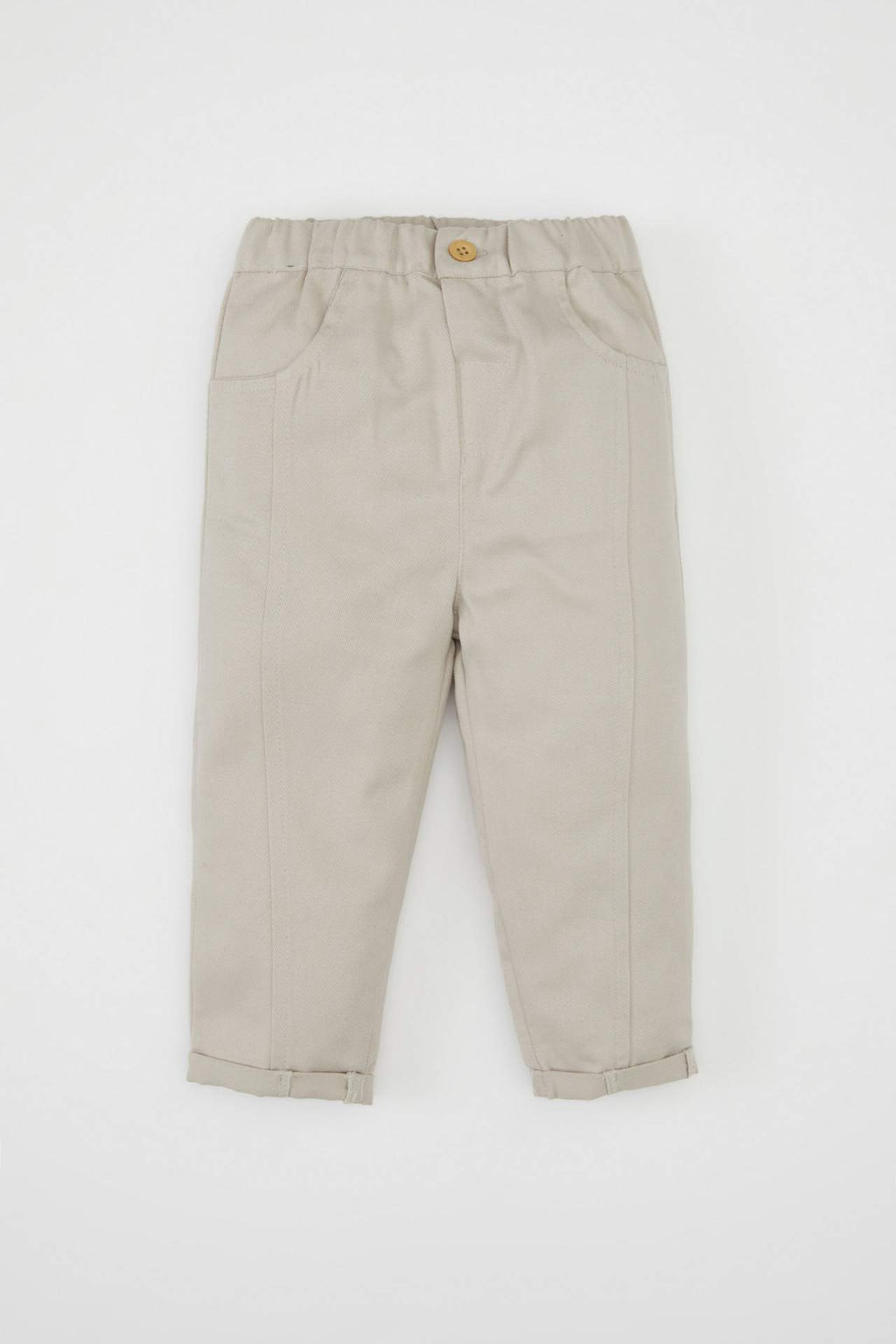 Erkek Bebek Beli Lastikli Duz Paca Gabardin Pantolon - Defacto фото 2