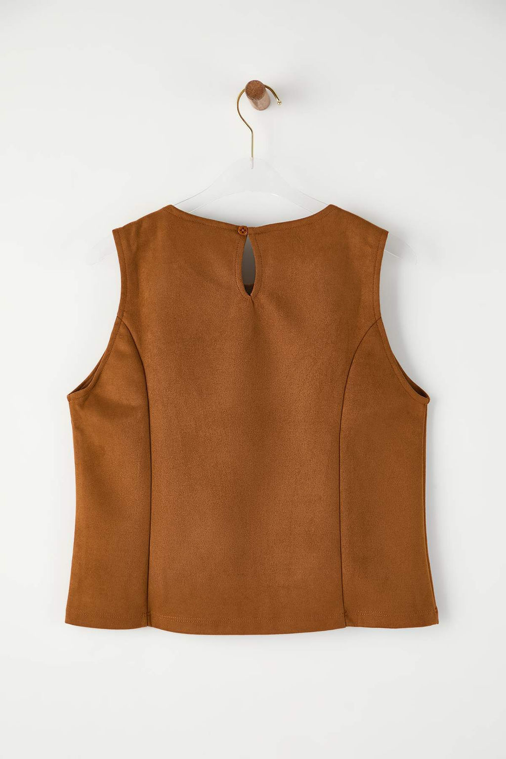 Kahverengi Regular/Normal Kal?p Suet Orme Bluz TWOAW26BZ00185 - Trendyolmilla фото 6