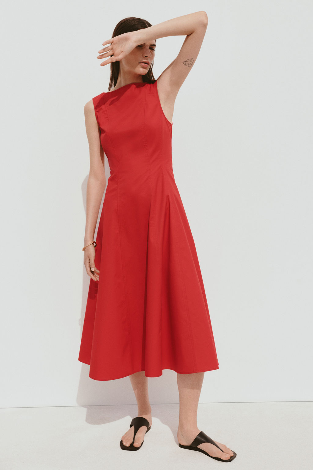 Vestido cut-out de sarga - H&m фото 3