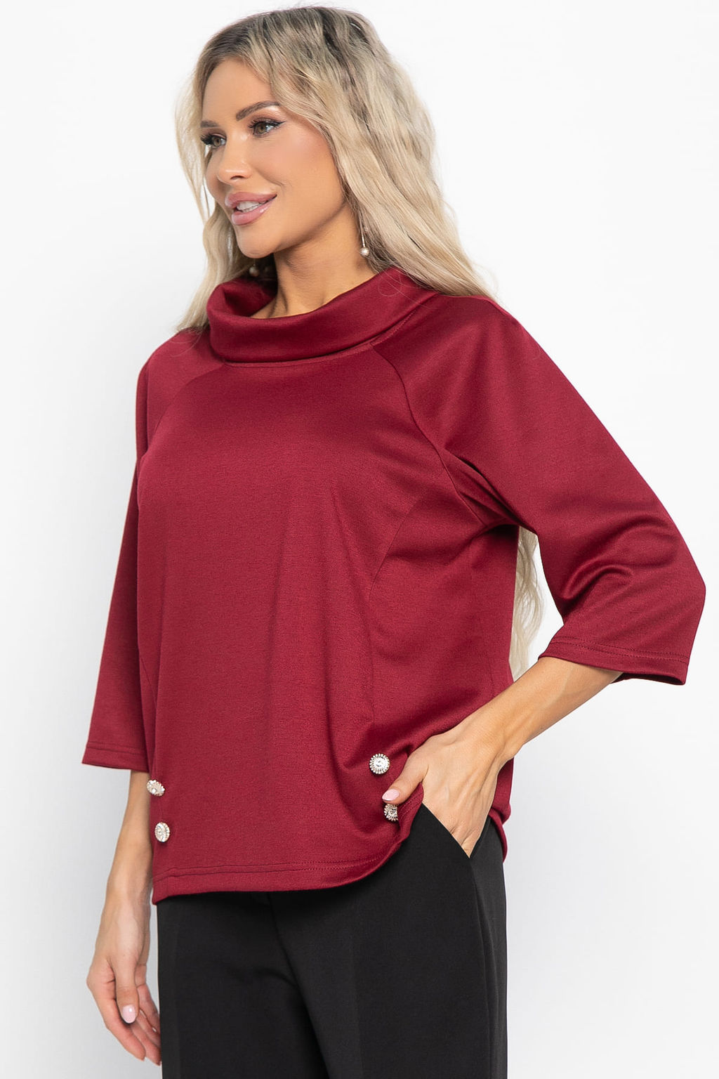 Джемпер Эдельвейс (бордовый) Б15003-18М