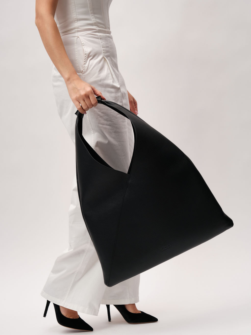 Кожаная сумка Luna DBR 31373 черный фото 9