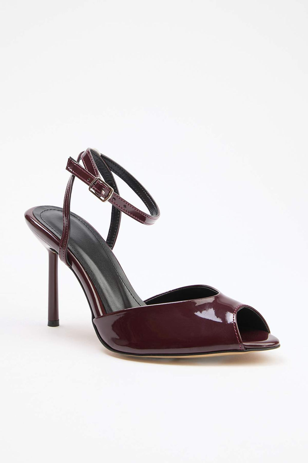 Bordo Rugan 9 cm Kad?n Klasik Topuklu Ayakkab? TAKSS26TO00029