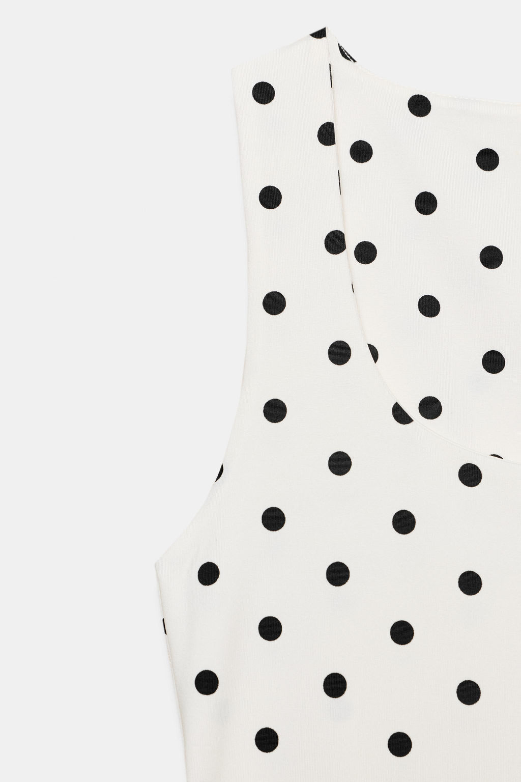 CAMISETA POLIAMIDA TIRANTE ANCHO / Crudo / Negro - Zara фото 6