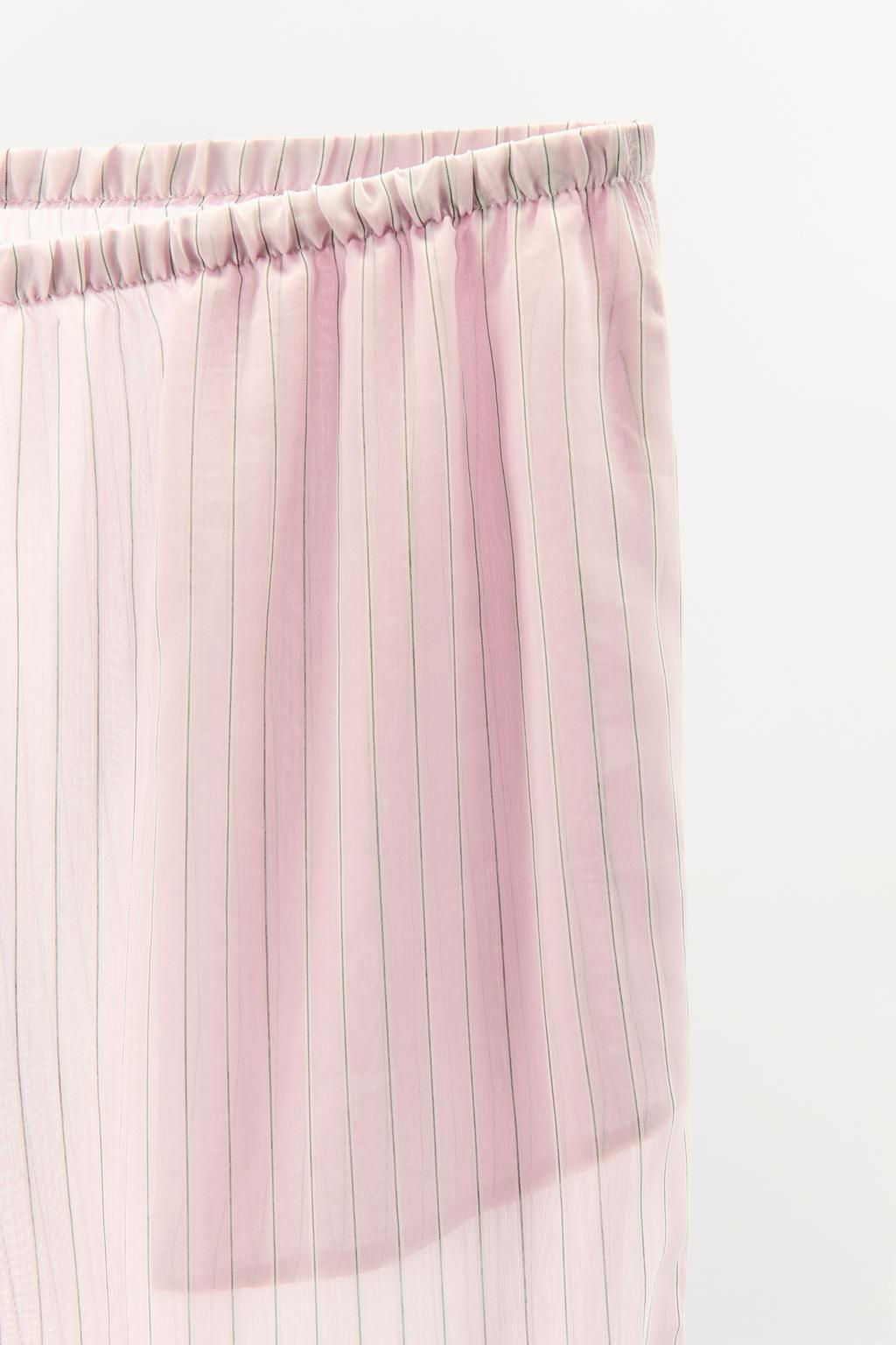STRIPED PYJAMA TROUSERS - Zara фото 8