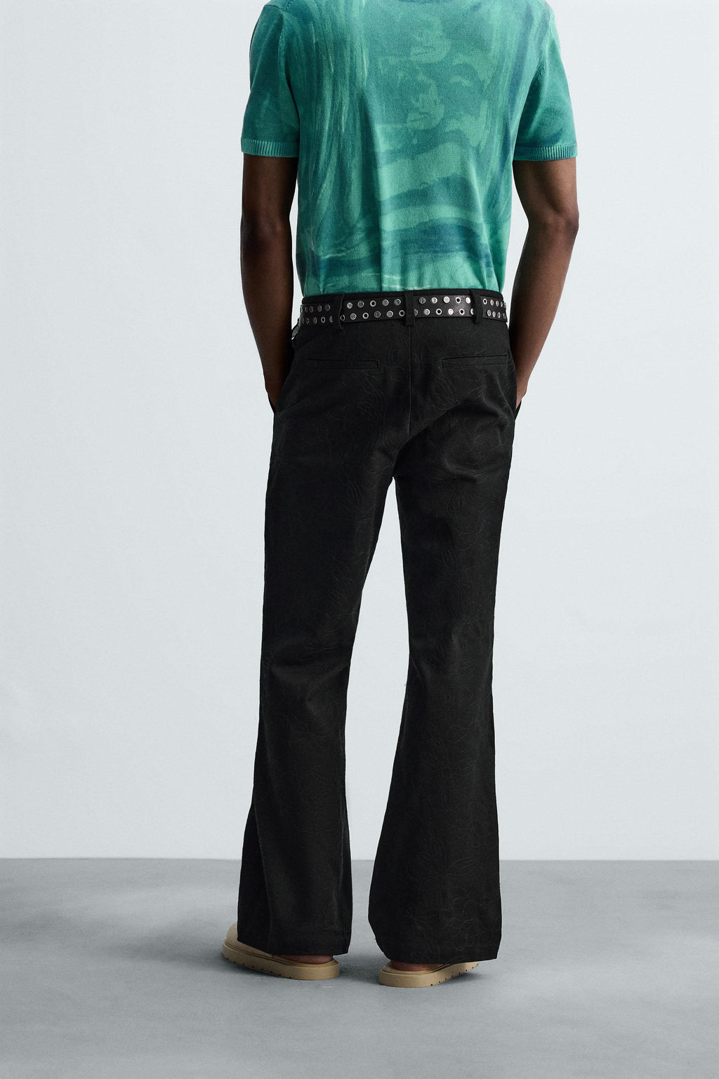 FLORAL EMBROIDERY TROUSERS - Zara фото 13