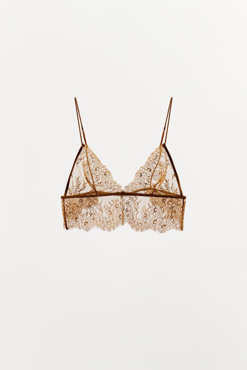 LACE TRIANGLE BRALETTE - Zara фото 3