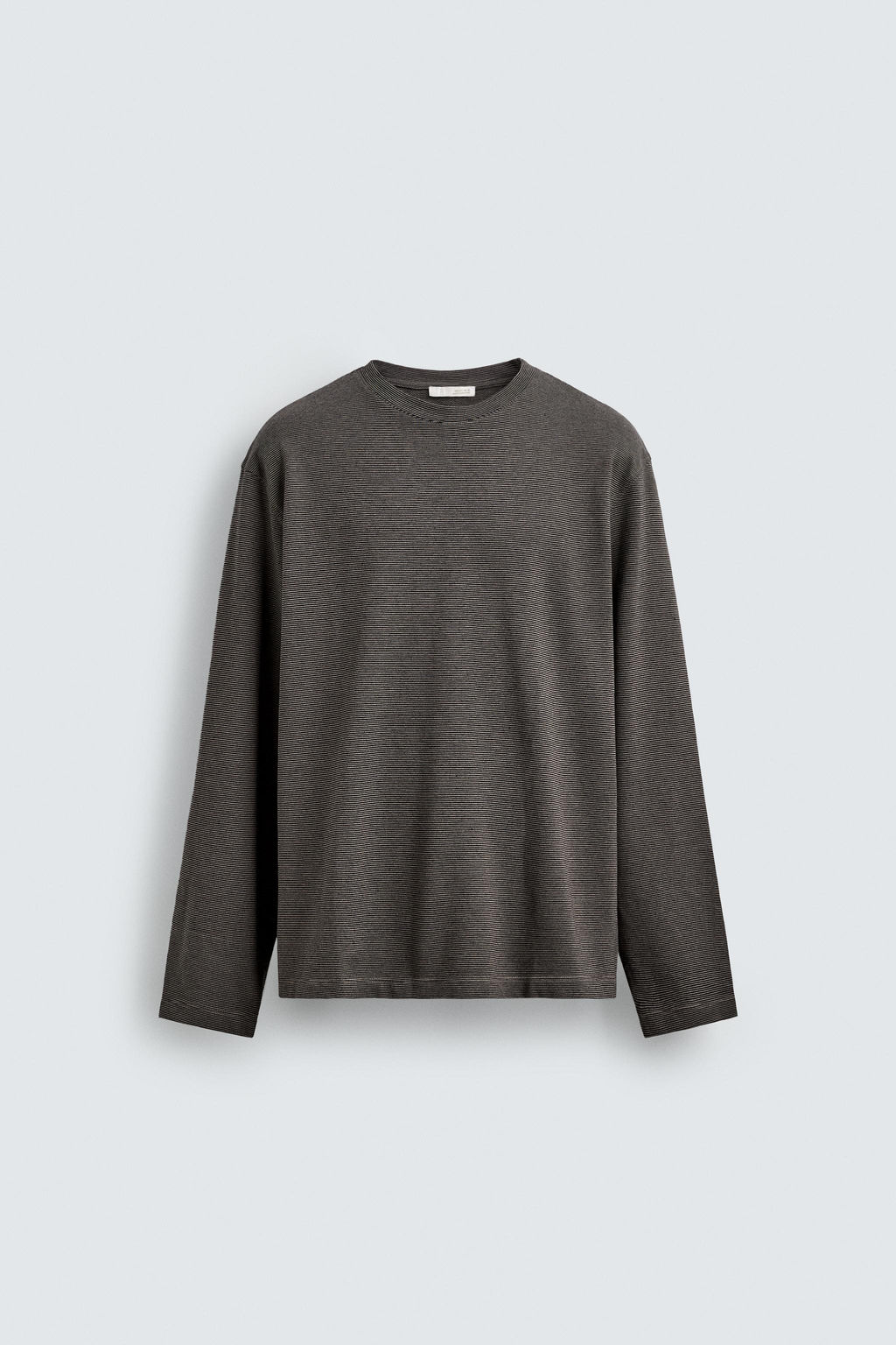 STRIPED LONG SLEEVE T-SHIRT - Zara фото 15