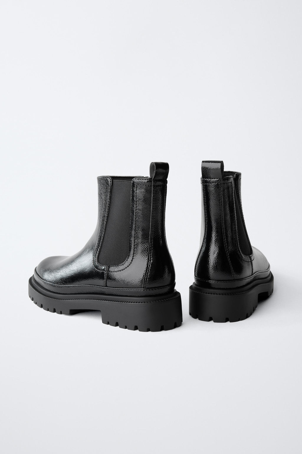 PATENT ANKLE BOOTS - Zara фото 5