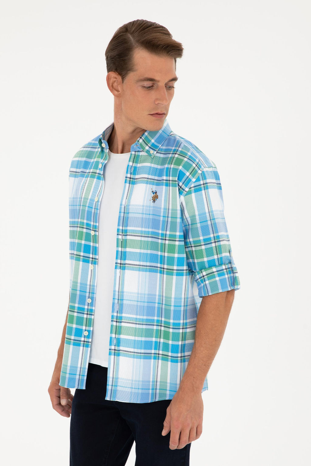U. S. Polo Assn / Мужская рубашка Saks с длинным рукавом - U.s. polo assn фото 8