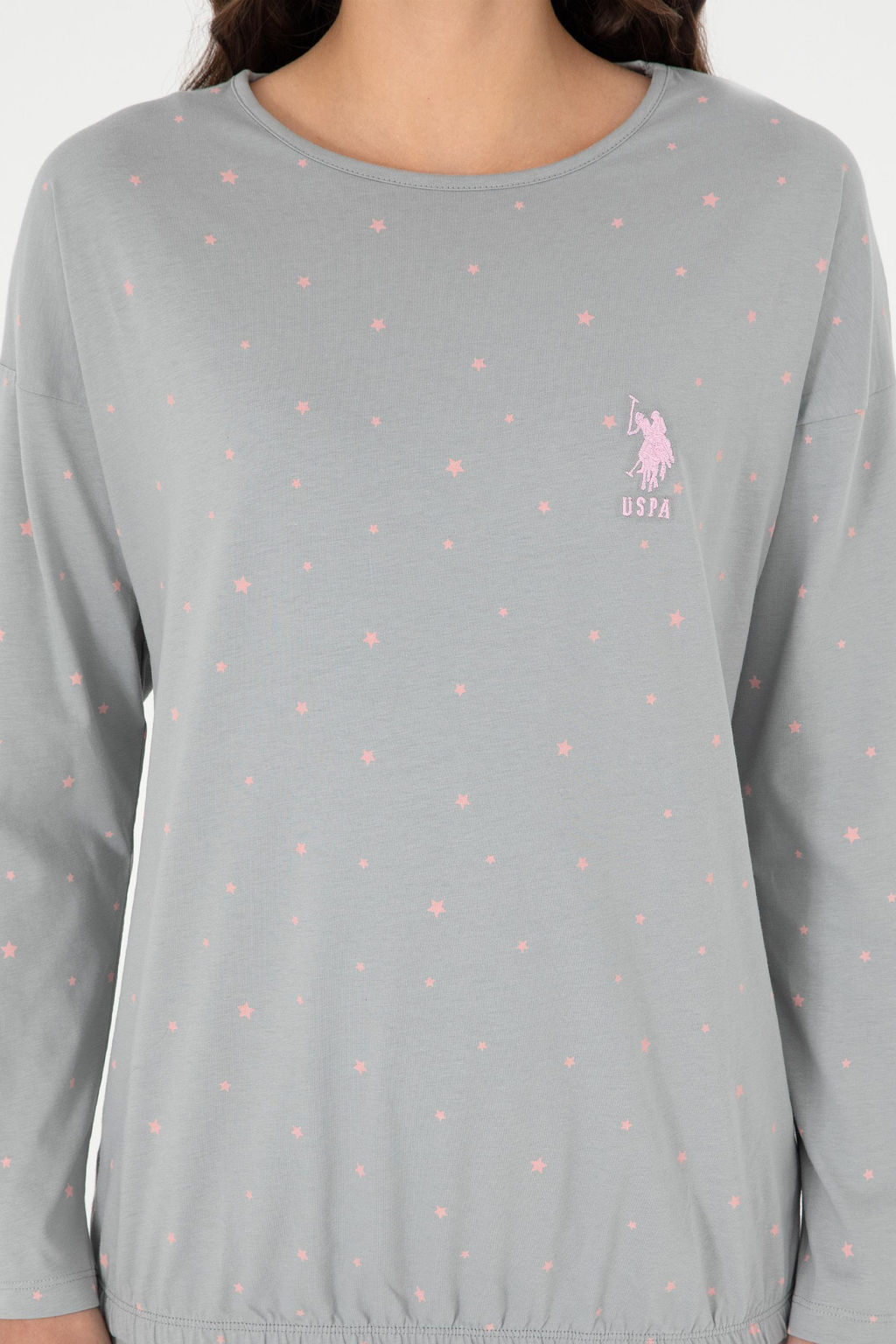 Женский серый пижамный комплект Неожиданная скидка в корзине - U.s. polo assn фото 5