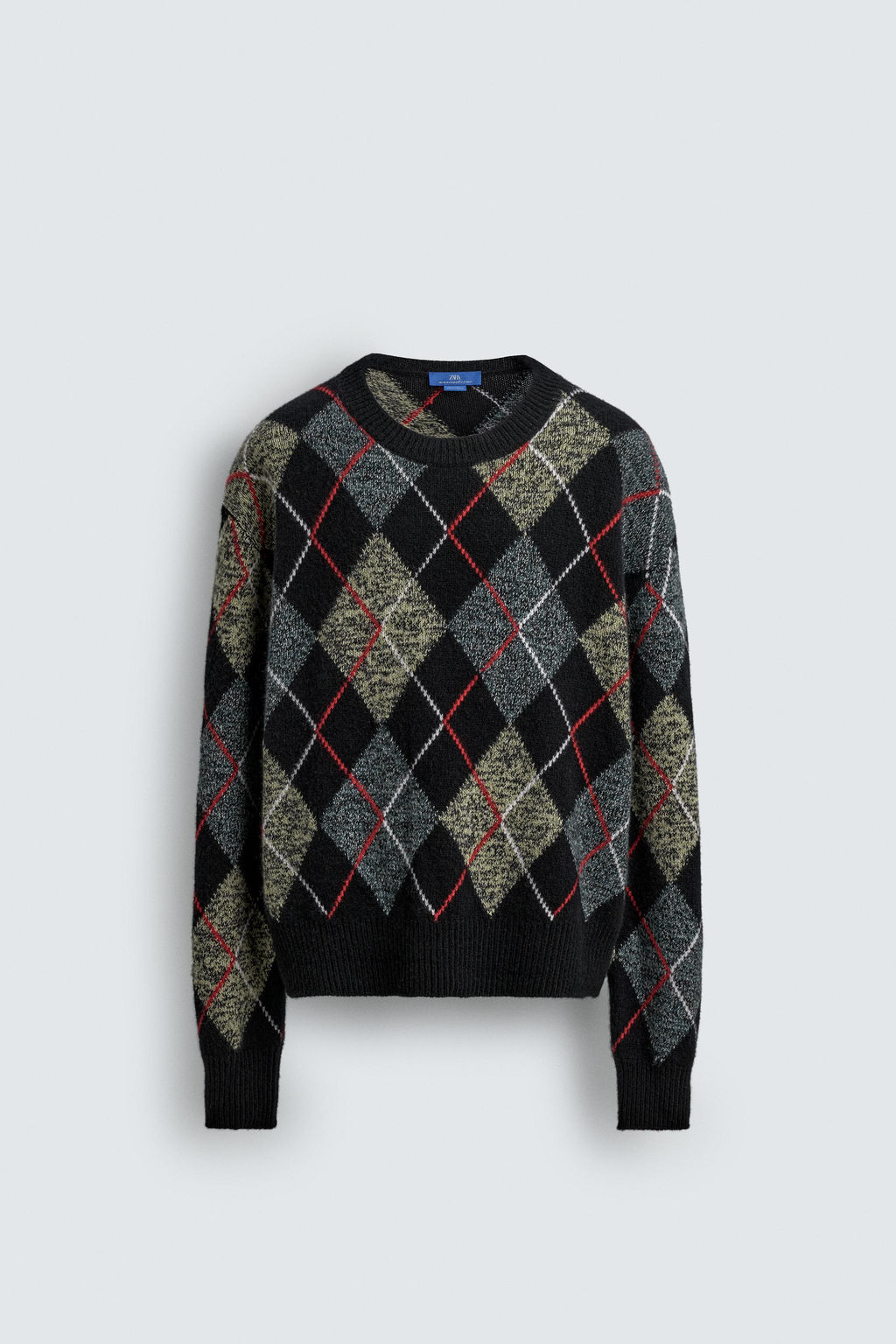 ARGYLE JUMPER 100% CASHMERE AARON LEVINE X ZARA фото 8