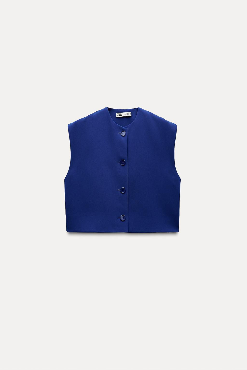 ZW COLLECTION BUTTONED WAISTCOAT TOP - Zara фото 17