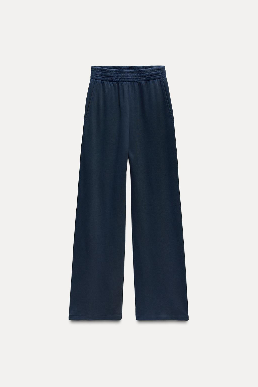 WASHED INTERLOCK TROUSERS - Zara фото 23