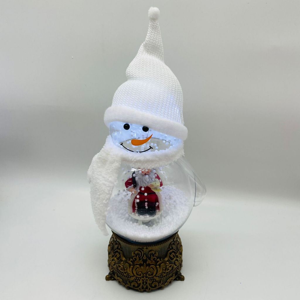 Новогодний декор Ночник - Снеговик с Дедом Морозом 35 см (арт. 7047-1АВС) в ассортименте - Ип лебедев о.ю фото 6