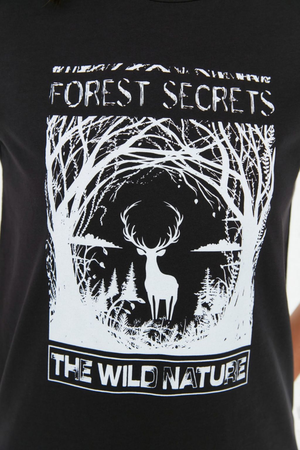 Siyah %100 Organik Pamuk Bask?l? Basic Orme T-Shirt - Trendyolmilla фото 3