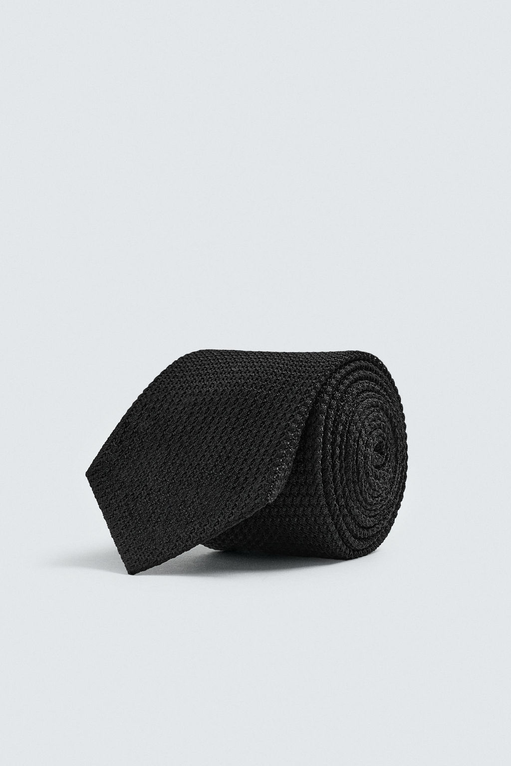 CORBATA ESTRUCTURA 100%SEDA AARON LEVINE X ZARA / Negro  фото 2