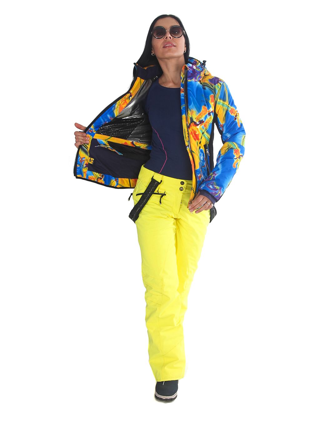 Куртка B-8692 Сине-желтый