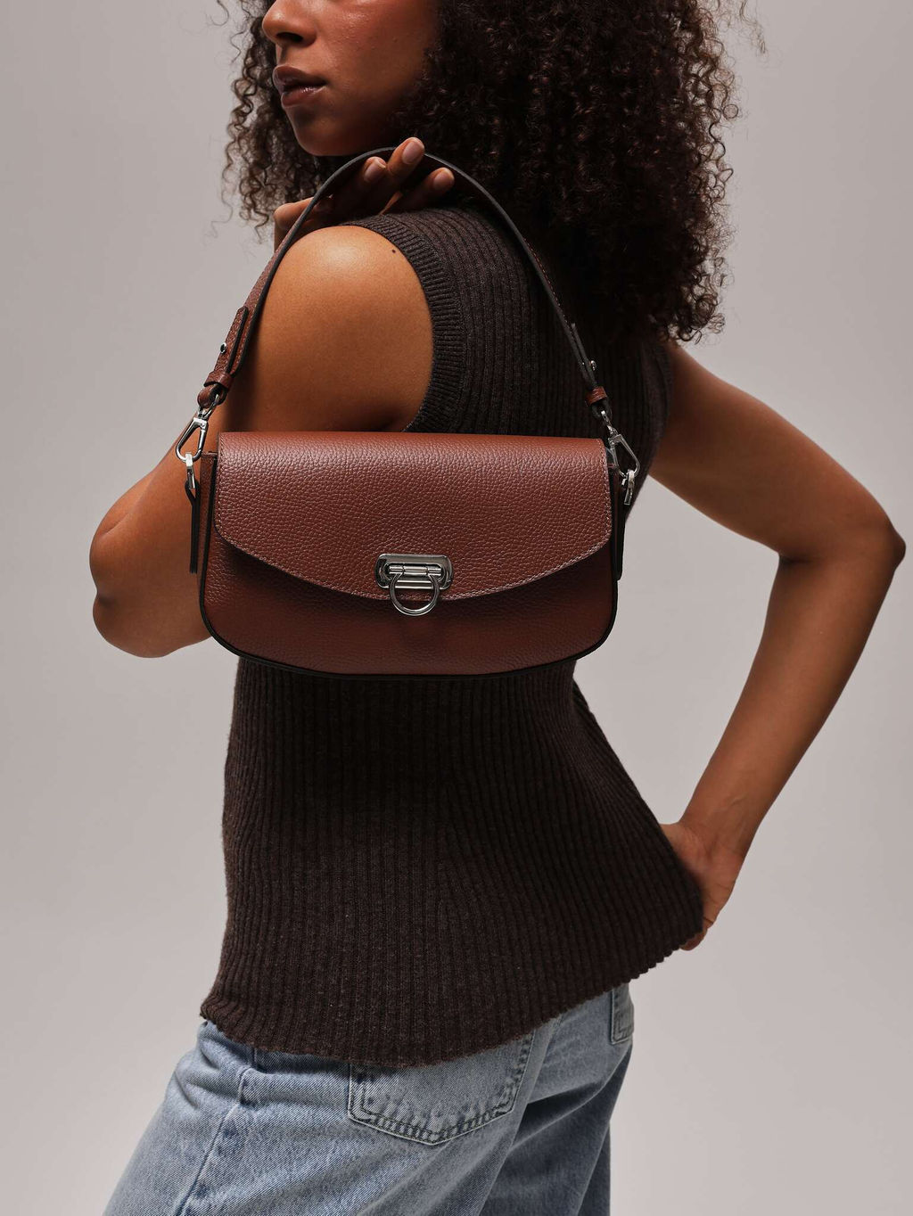 Сумка кожаная Azaro 31049 коппер